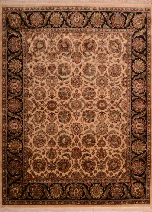 Jaipur Beige Hand Knotted 90 X 1111 Area Rug 100-75384 Image 0