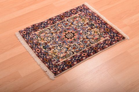 Sarouk Purple Square Hand Knotted 19 X 22 Area Rug 100-75386 Image 1