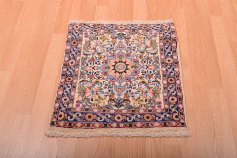 Sarouk Purple Square Hand Knotted 19 X 22 Area Rug 100-75386 Image 2