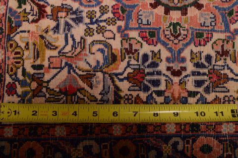 Sarouk Purple Square Hand Knotted 19 X 22 Area Rug 100-75386 Image 7