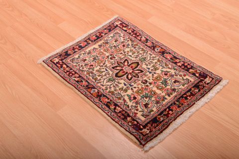 Sarouk Red Square Hand Knotted 110 X 24 Area Rug 100-75387 Image 2