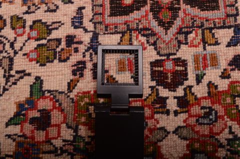 Sarouk Red Square Hand Knotted 110 X 24 Area Rug 100-75387 Image 7
