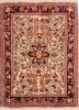 Sarouk Red Square Hand Knotted 110 X 24 Area Rug 100-75387 Thumb 0
