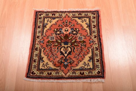 Sarouk Beige Square Hand Knotted 19 X 110 Area Rug 100-75388 Image 1
