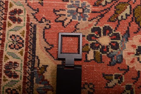 Sarouk Beige Square Hand Knotted 19 X 110 Area Rug 100-75388 Image 7
