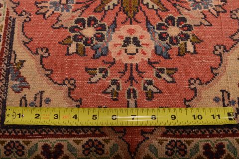 Sarouk Beige Square Hand Knotted 19 X 110 Area Rug 100-75388 Image 8