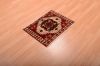Sarouk Red Square Hand Knotted 17 X 21 Area Rug 100-75397 Thumb 1