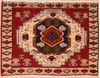Sarouk Red Square Hand Knotted 17 X 21 Area Rug 100-75397 Thumb 0