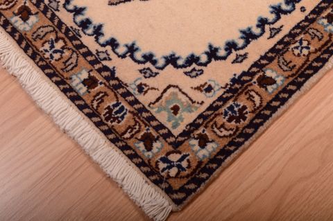 Nain Beige Square Hand Knotted 110 X 25 Area Rug 100-75402 Image 1