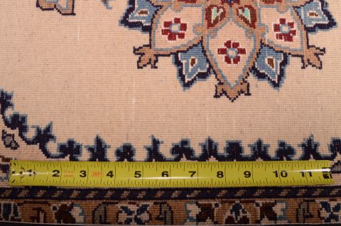 Nain Beige Square Hand Knotted 110 X 25 Area Rug 100-75402 Image 3