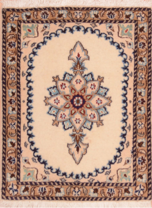 Nain Beige Square Hand Knotted 110 X 25 Area Rug 100-75402 Image 0