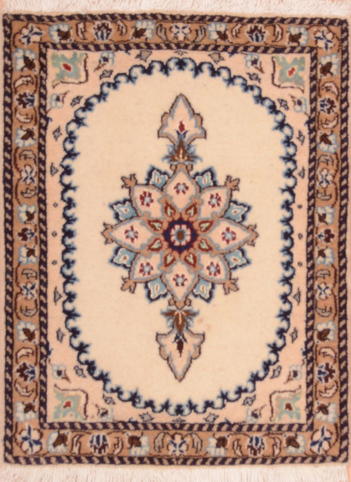 Nain Beige Square Hand Knotted 110 X 25 Area Rug 100-75403 Image 0