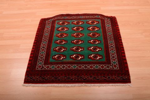 Baluch Green Square Hand Knotted 33 X 33 Area Rug 100-75423 Image 5