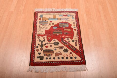 Baluch Beige Square Hand Knotted 110 X 25 Area Rug 100-75433 Image 8