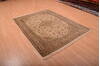 Kashmir Beige Hand Knotted 50 X 70  Area Rug 100-75449 Thumb 12