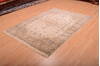 Kashmir Beige Hand Knotted 50 X 70  Area Rug 100-75449 Thumb 9