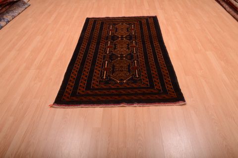 Baluch Blue Runner Hand Knotted 36 X 67 Area Rug 100-75458 Image 5
