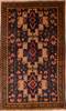Baluch Blue Hand Knotted 39 X 63  Area Rug 100-75459 Thumb 0