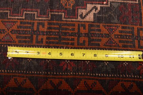 Baluch Black Hand Knotted 36 X 63 Area Rug 100-75460 Image 6
