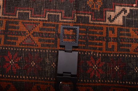 Baluch Black Hand Knotted 36 X 63 Area Rug 100-75460 Image 7