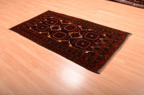 Baluch Black Hand Knotted 36 X 63 Area Rug 100-75460 Image 8