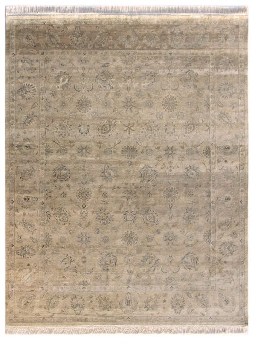 Jaipur Brown Hand Knotted 100 X 133 Area Rug 901-75473 Image 0