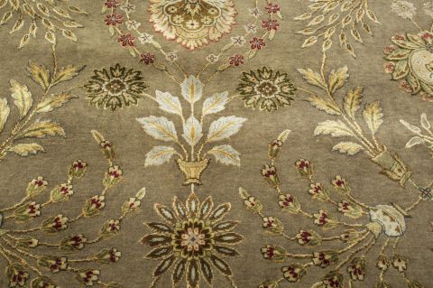 Jaipur Brown Hand Knotted 90 X 120 Area Rug 901-75479 Image 1