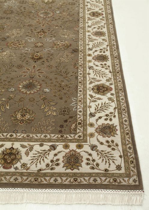 Jaipur Brown Hand Knotted 90 X 120 Area Rug 901-75479 Image 2