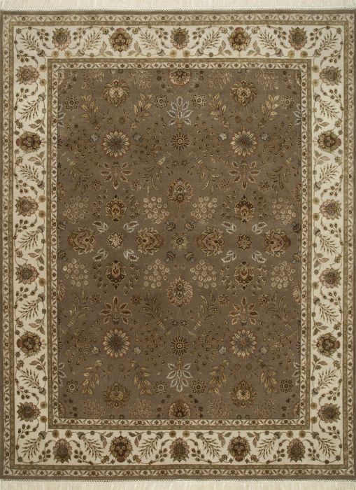 Jaipur Brown Hand Knotted 90 X 120 Area Rug 901-75479 Image 0