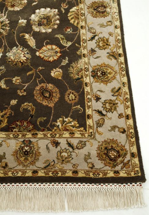 Jaipur Brown Hand Knotted 90 X 120 Area Rug 901-75480 Image 2
