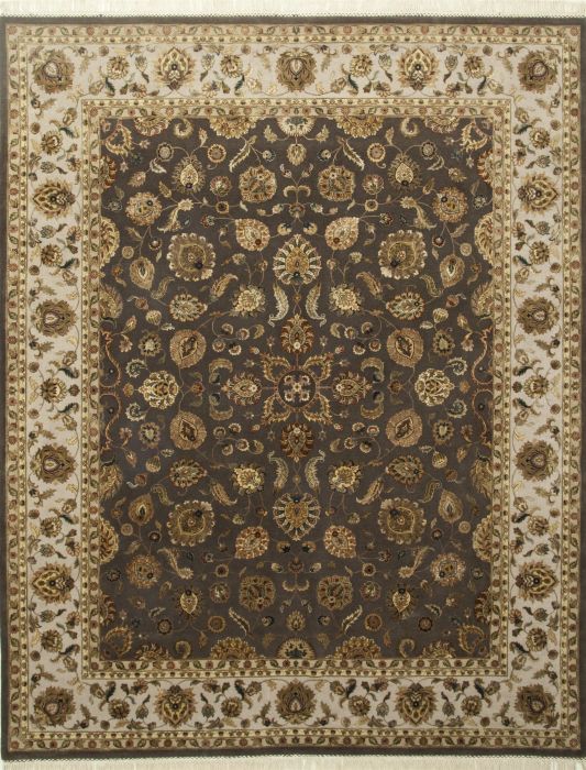 Jaipur Brown Hand Knotted 90 X 120 Area Rug 901-75480 Image 0
