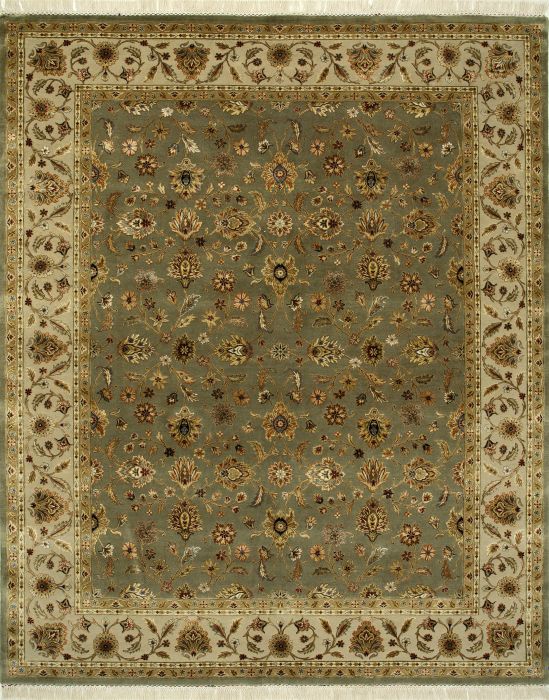Jaipur Green Hand Knotted 90 X 120 Area Rug 901-75481 Image 0