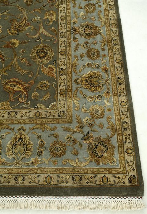 Jaipur Green Hand Knotted 100 X 140 Area Rug 901-75491 Image 2