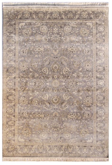 Jaipur Grey Hand Knotted 100 X 140 Area Rug 901-75492 Image 0