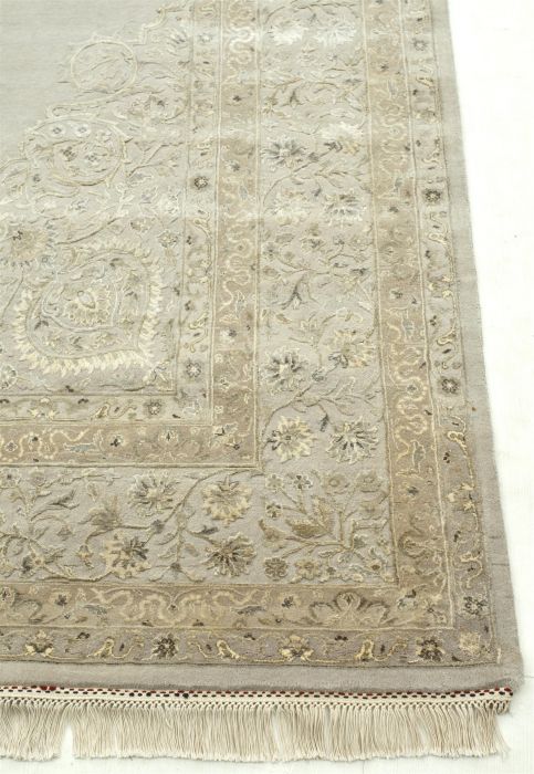 Jaipur Grey Hand Knotted 120 X 150 Area Rug 901-75497 Image 2