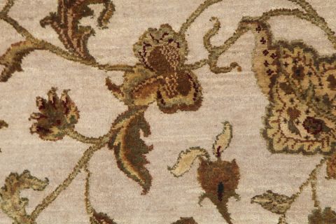 Jaipur White Hand Knotted 100 X 140 Area Rug 901-75506 Image 1