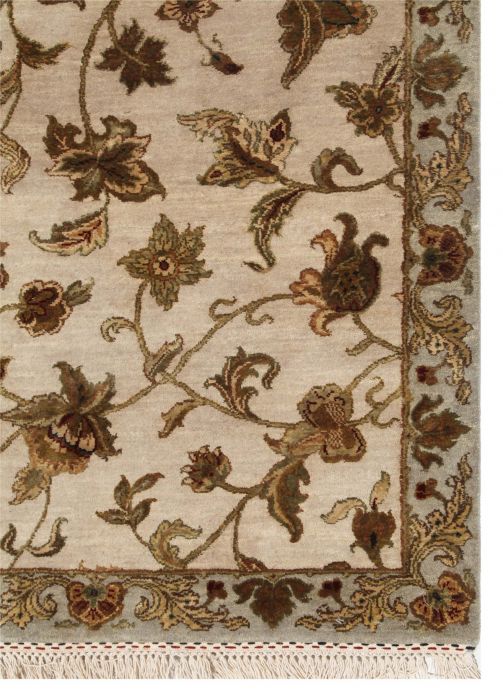 Jaipur White Hand Knotted 100 X 140 Area Rug 901-75506 Image 2