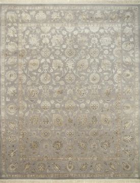 Jaipur Grey Hand Knotted 13'1" X 19'8"  Area Rug 901-75510