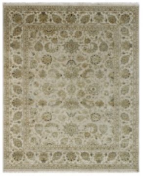 Jaipur White Hand Knotted 13'2" X 19'8"  Area Rug 901-75512