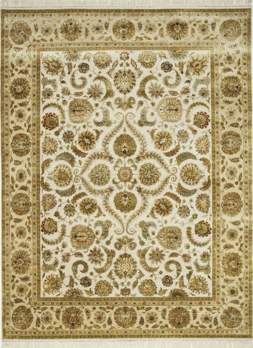 Jaipur White Hand Knotted 198 X 329 Area Rug 901-75514 Image 0