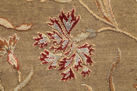 Jaipur Green Hand Knotted 90 X 120 Area Rug 901-75518 Image 1