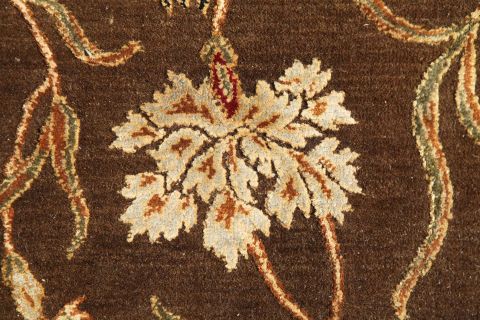 Jaipur Brown Hand Knotted 90 X 120 Area Rug 901-75520 Image 1