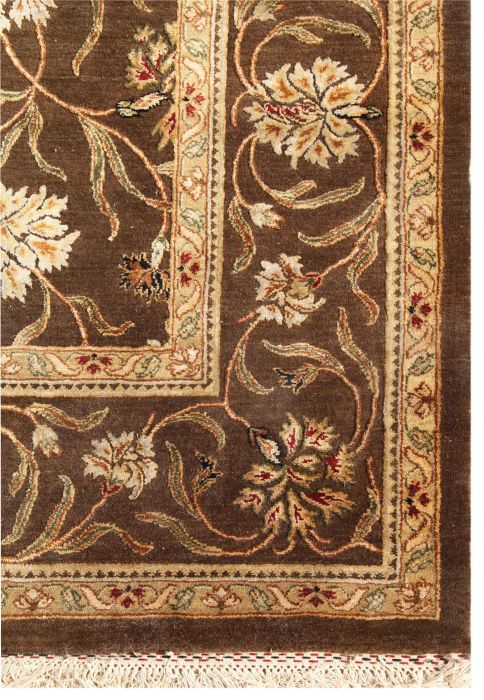 Jaipur Brown Hand Knotted 90 X 120 Area Rug 901-75520 Image 2