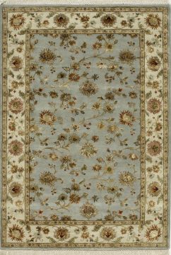 Jaipur Blue Hand Knotted 9'0" X 12'0"  Area Rug 901-75521