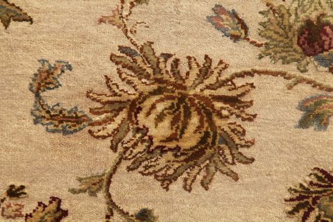 Jaipur Beige Hand Knotted 90 X 120 Area Rug 901-75522 Image 1