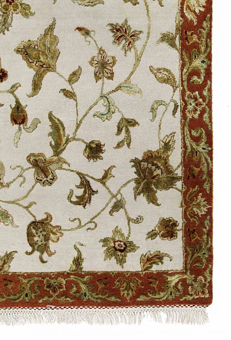 Jaipur White Hand Knotted 90 X 120 Area Rug 901-75524 Image 2