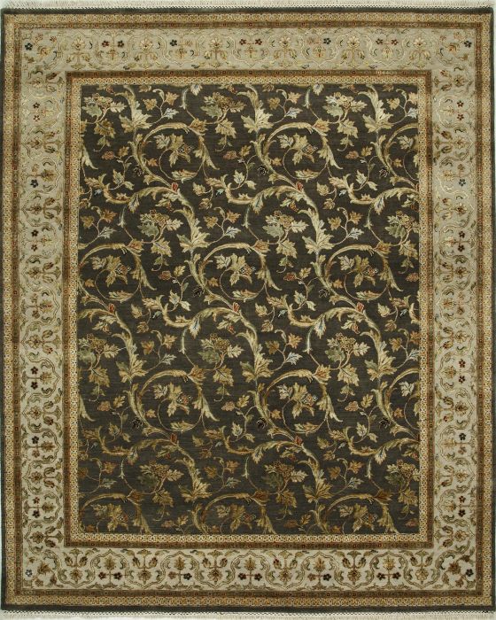 Jaipur Brown Hand Knotted 90 X 120 Area Rug 901-75525 Image 0