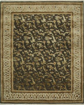 Jaipur Brown Hand Knotted 9'0" X 12'0"  Area Rug 901-75525