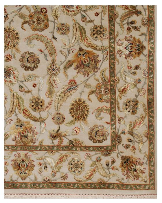 Jaipur White Hand Knotted 40 X 60 Area Rug 901-75555 Image 2