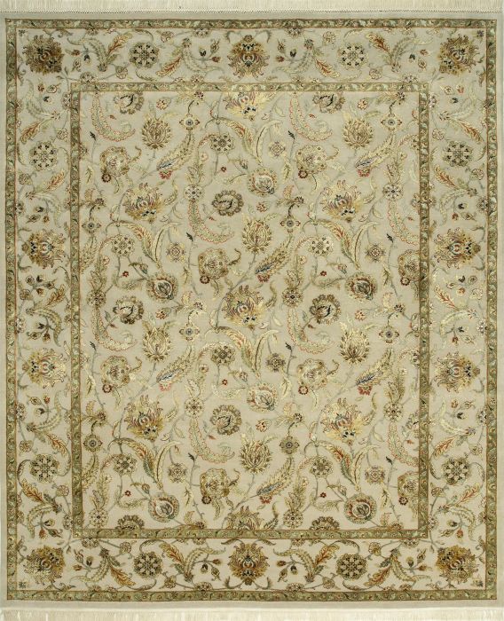 Jaipur White Hand Knotted 40 X 60 Area Rug 901-75555 Image 0